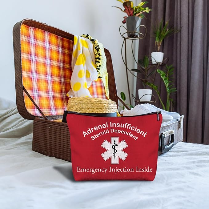 Nurse Doctor Cosmetic Bag - Doctor Nurse Gifts for Women, Nurse Small Medical Bag,Adrenal Insufficiency Makeup Bag, Emergency Makeup Bag, Emergency Injection Bag for Travel (4)
