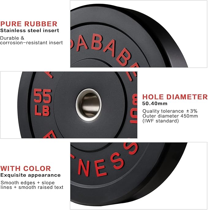 Papababe Bumper Plates 2 Inch