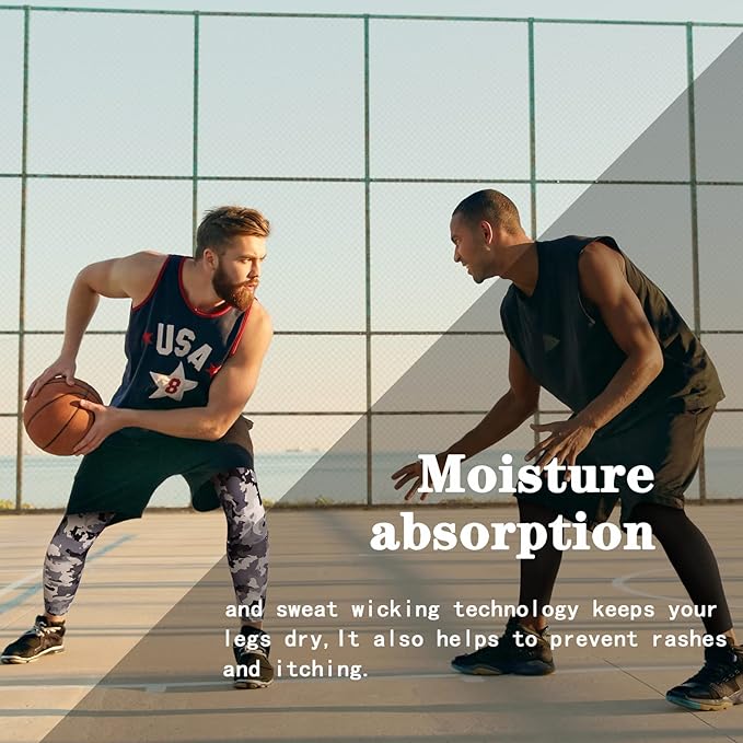 Skylety Compression Leg Sleeve Full Length Leg Sleeves Sports Cycling for Men Women, Running, Basketball