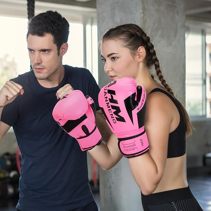 Boxing Training Gloves Punching Bag Gloves for Women & Adult, Professional Shockproof Gloves for Training Playing Muay Thai, Sparring, Fighting Kickboxing