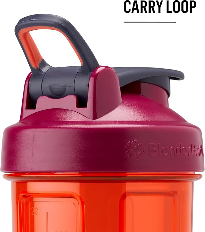 BlenderBottle Shaker Bottle Pro Series Perfect for Protein Shakes and Pre Workout, 28-Ounce, Full-Color Grey