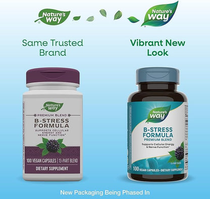 Nature's Way Premium Blend B-Stress Formula 100 vegan capsules