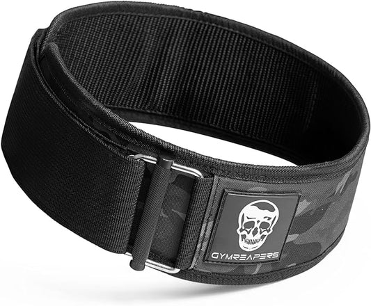 Gymreapers Quick Locking Weightlifting Belt for Bodybuilding 4 Inch