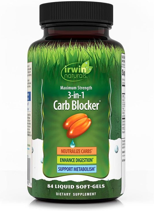 Irwin Naturals Maximum Strength 3-in-1 Carb Blocker 84 Count