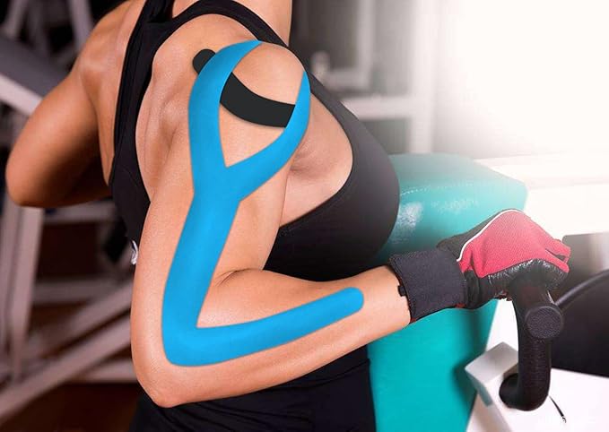 Kinesiology Tape Pro 2 Rolls, 2 Inch High Elasticity Sports Tape Therapeutic Pain Relief–Physio Tape for Muscle Recovery & Joint Support, Waterproof & Hypoallergenic & Breathable–Yellow