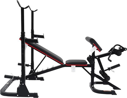 Signature Fitness Multifunctional Workout Station Adjustable Workout Bench 800-Pound Capacity