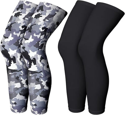 Skylety Compression Leg Sleeve Full Length Leg Sleeves Sports Cycling for Men Women, Running, Basketball