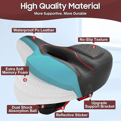 Zacro Bike Seat Comfort for Women Men