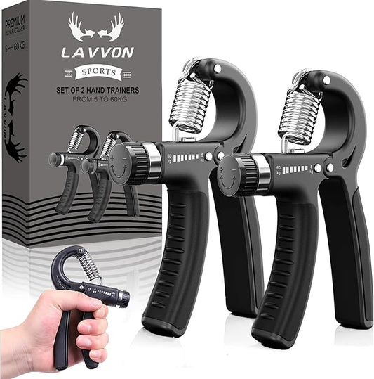 Grip Strength Trainer 2 Pack 11-132Lbs Non-Slip