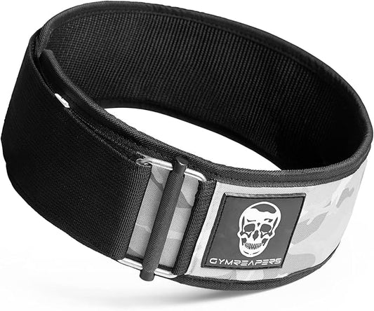 Gymreapers Quick Locking Weightlifting Belt for Bodybuilding 4 Inch