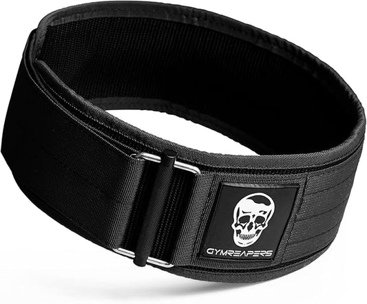 Gymreapers Quick Locking Weightlifting Belt for Bodybuilding 4 Inch