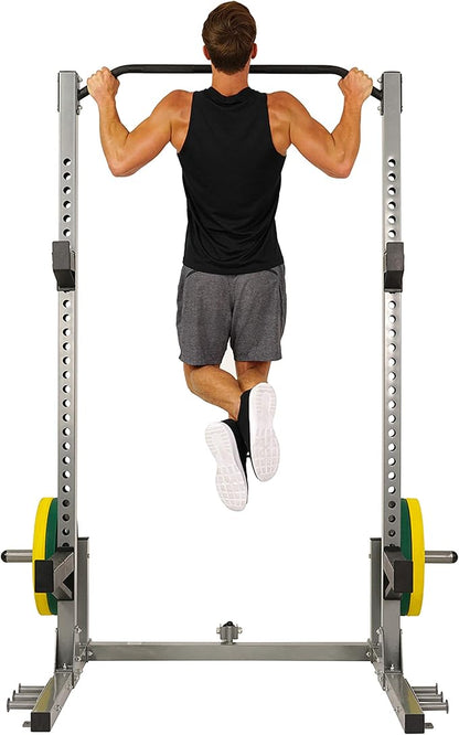Sunny Health & Fitness Power and Squat Rack 360° Swivel