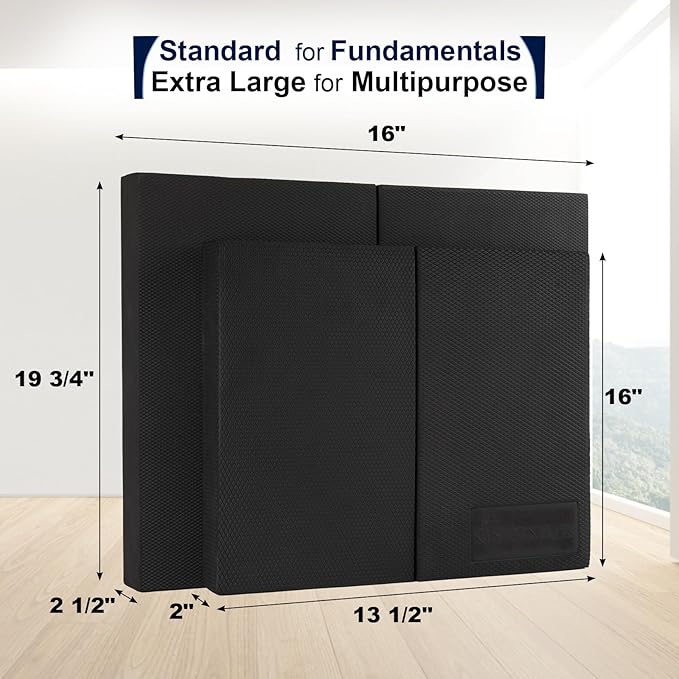 StrongTek 2-in-1 Non-Slip Balance Pad - High-Density Foam Cushion