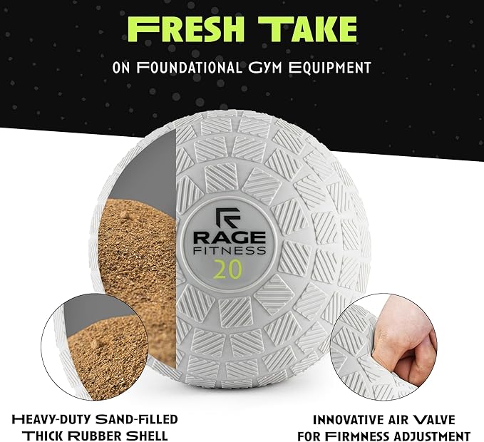 Slam Balls - Tread Textured for Firm Grip, Full Body Core Toning Ball
