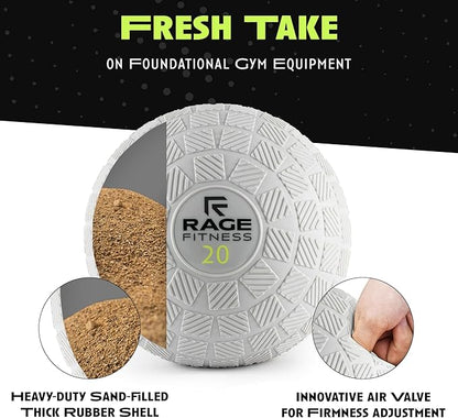 Slam Balls - Tread Textured for Firm Grip, Full Body Core Toning Ball