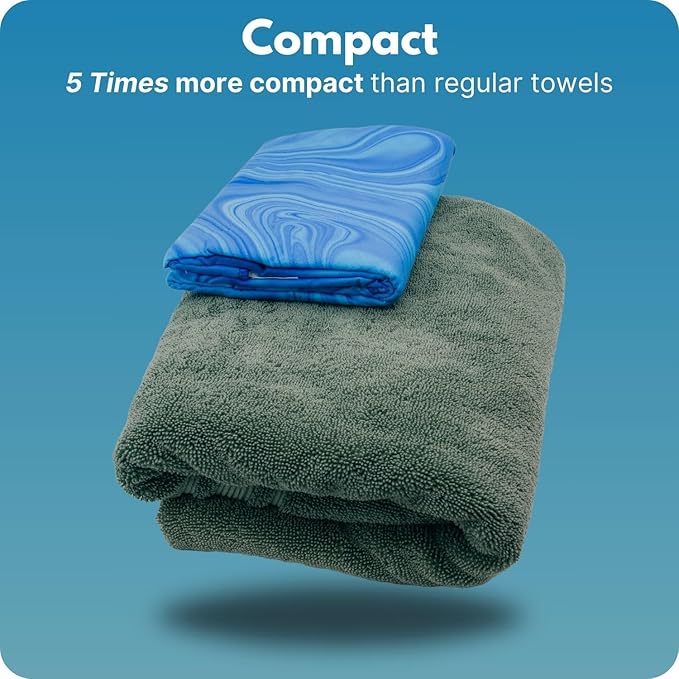 ECCOSOPHY Microfiber Beach Towel - Sand Free Towels 71x35 in