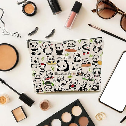 Panda Makeup Bags, Panda Gifts for Women, Funny Cosmetic Bag Birthday Christmas Gifts for Her, Sister, Daughter, Women
