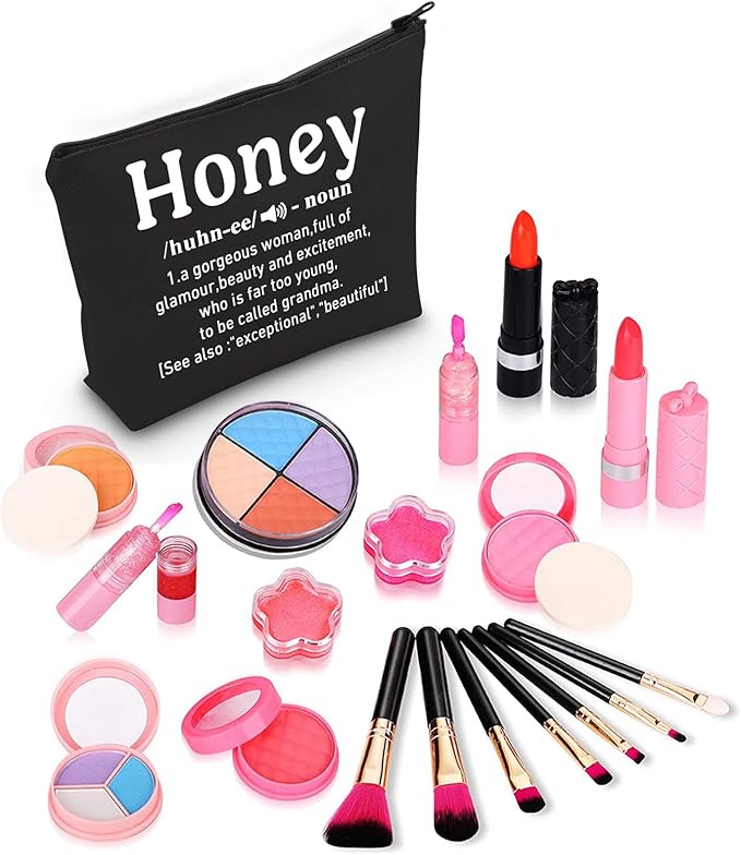 ZJXHPO Honey Definition Cosmetic Bag Honey Grandma Survival Kit Best Grandma Ever Makeup Bag With Zipper Grandma Appreciation Gift Mothers Day Gift (BL Honey)
