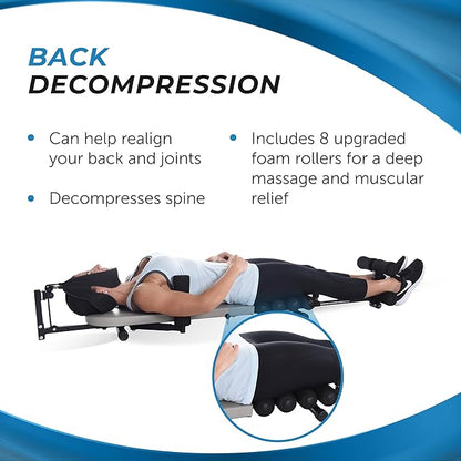 Stamina Inline Back Stretch Bench with Cervical Traction 250 lbs