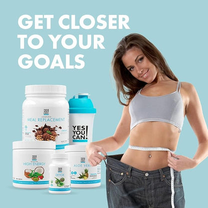Yes You Can! Detox Plus Kit (Meal Replacement Strawberry, Aloe Vera Mango) - Complete Meal Replacement Powder, High Energy Shake Booster, Aloe Vera Detox Supplement, Health Transformation