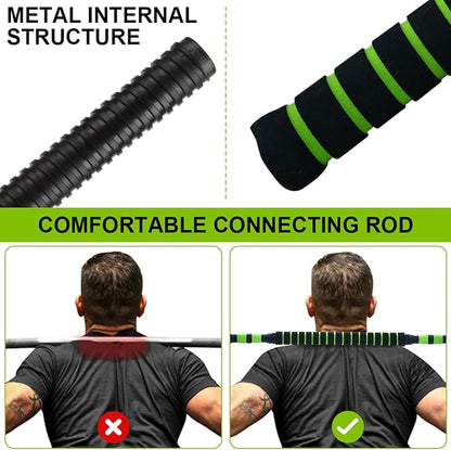 Adjustable Dumbbell Set, 4 in 1 Adjustable Kettlebell Set,44lbs/66lbs/88lbs Weight Set Used as Kettlebells, Barbell, Push up Stand for Home Gym,Green and Black,Octagon Head