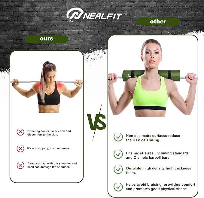 Barbell Pad Squat Pad for Squats—Squat Bar Pad—Great