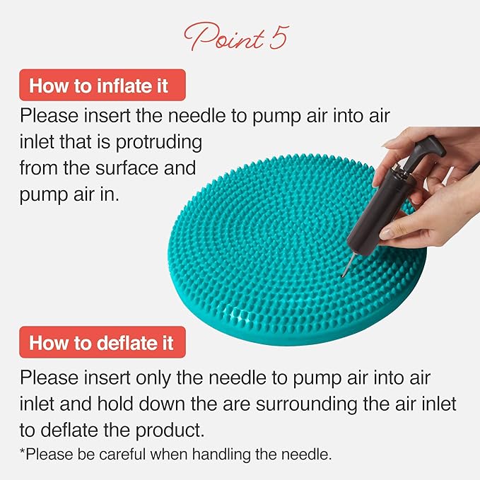Primasole Balance Disc with Air Pump Wobble Cushion 2 PCS