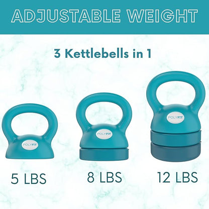 Adjustable Kettlebell - Kettlebell Weights Set for Home Gym