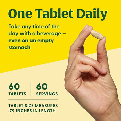 MegaFood One Daily Mens Multivitamins - Multivitamin for Men - Vitamin C, Vitamin D3 & Vitamin B12 - Muscle, Energy Metabolism & Immune Support - Vegetarian, Gluten Free - 60 Tablets, 60 Servings