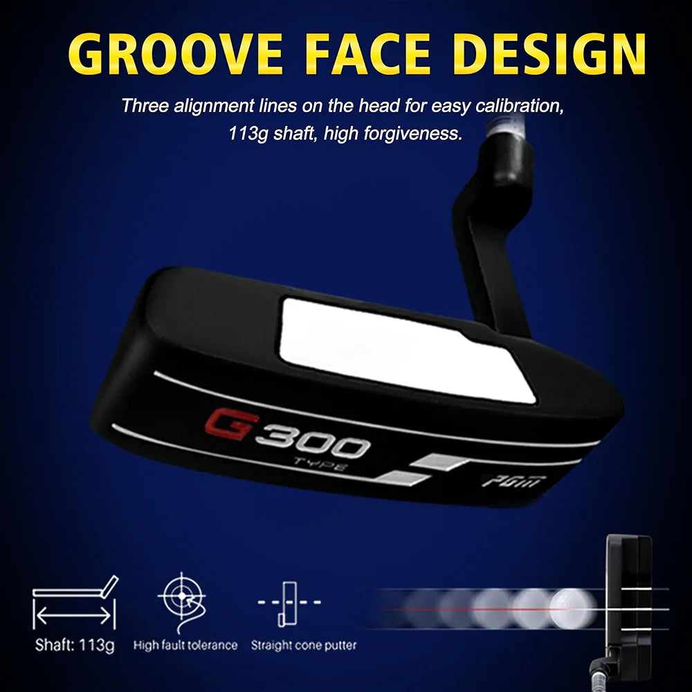 PGM Men's G300 Type 9/12 Pieces Complete Golf Club Set - Titanium #1 Driver, Draw-Biased Hybrid, High-Strength Stainless Steel Iron Set, High Forgiveness Putter, with Stand Bag