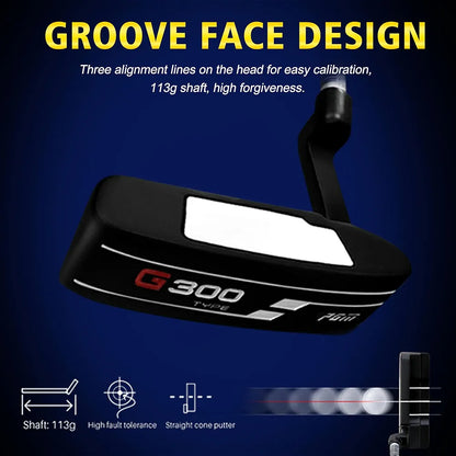PGM Men's G300 Type 9/12 Pieces Complete Golf Club Set - Titanium #1 Driver, Draw-Biased Hybrid, High-Strength Stainless Steel Iron Set, High Forgiveness Putter, with Stand Bag