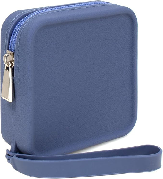 Silicone Mini Makeup Bag Pouch for Purse, Small Cosmetic Travel Bag Zipper Pouch Waterproof Cute Coin Purse Portable Makeup Storage Bag Travel Toiletry Organizers Bag for Women Girls