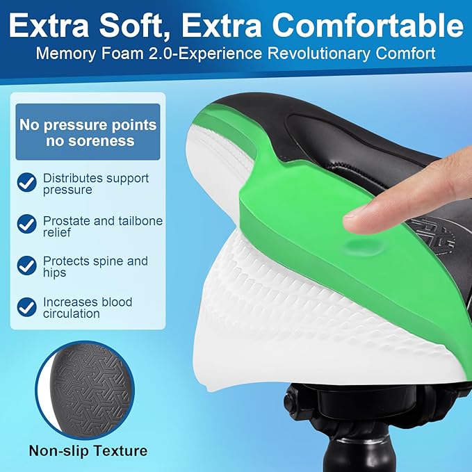 Zacro Bike Seat Comfort for Women Men