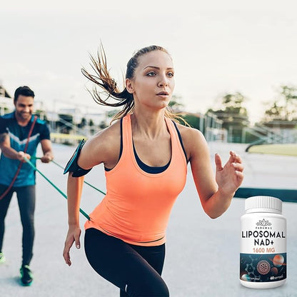 1600 mg Liposomal NAD Supplement, 98% Pure NAD+ Supplement, Superior Absorption, Alternative to Nicotinamide Riboside or NADH to Boost NAD+ for Aging Defense, Energy, Longevity,60 Softgels