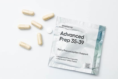 Advanced Prep Preconception Vitamins for Women with DHEA 25mg, Conception Fertility Prenatal Vitamins, Fertility Supplements for Women, Prenatal Multivitamin 4 Week Supply (28 Daily Packets)