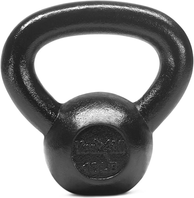 Yes4All Kettlebell Cast Iron Sets 5 - 10 15 - 20 - 25 - 30 lbs,