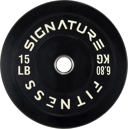 Signature Fitness 2" Olympic Bumper Plate Weight Plates
