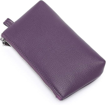 PU Leather Makeup Simple and Convenient Handbag Small Exquisite Storage Bag (Pu/Anemone Purple)