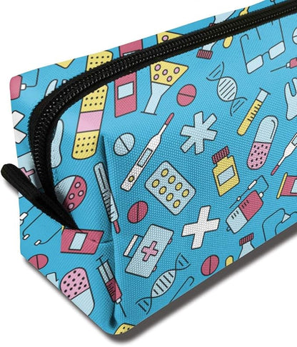 YISHOW Nurse Equipment Makeup Bag Adorable Travel Cosmetic Toiletry Organizer Case for Women