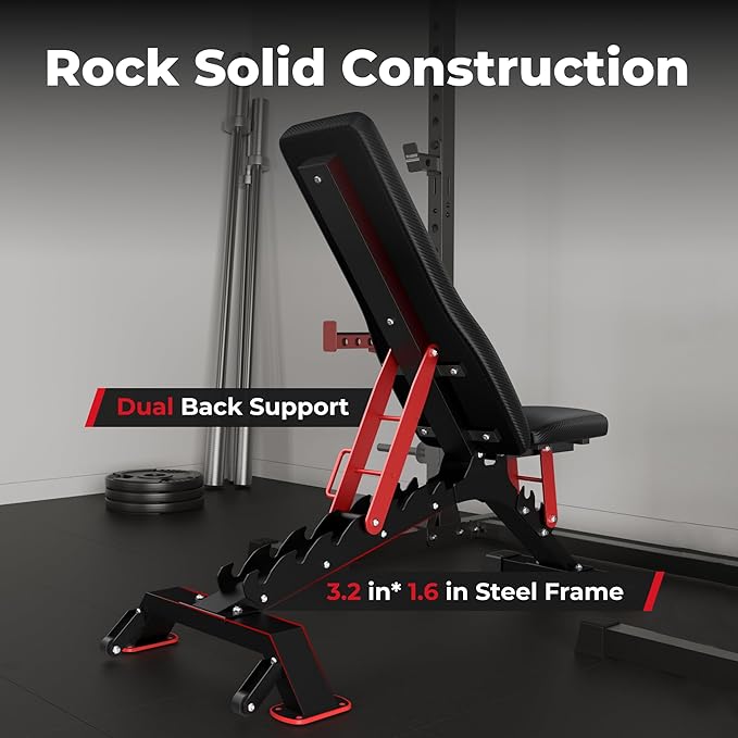 FLYBIRD Weight Bench 1200LBS Weight