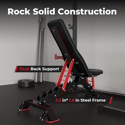 FLYBIRD Weight Bench 1200LBS Weight
