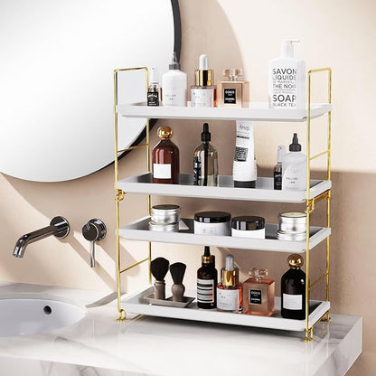 FSyueyun 2-Tier Makeup Shelf Organizer for Vanity