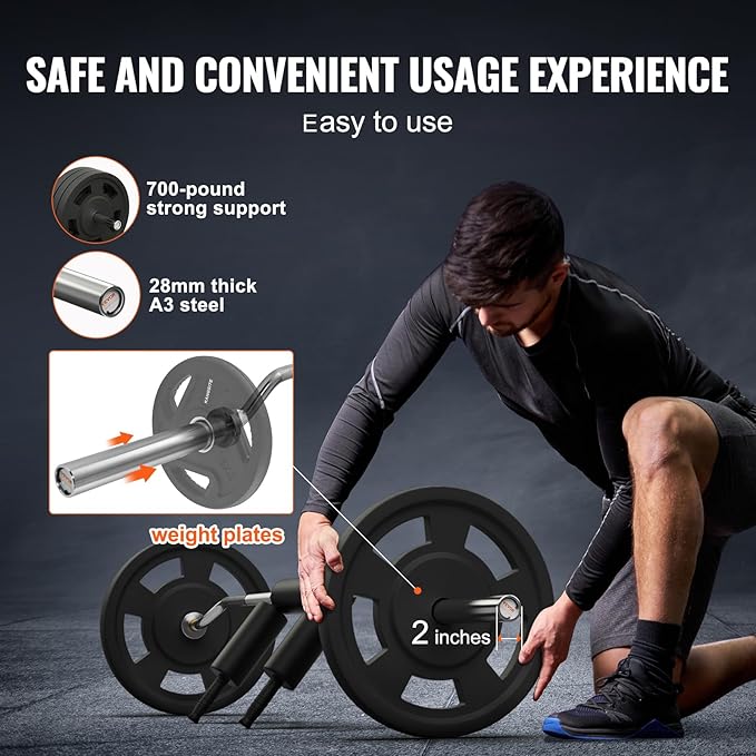 VEVOR Safety Squat Bar 1,500 LBS 32mm Diameter