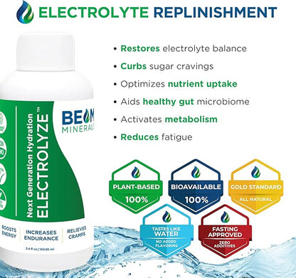BEAM MINERALS Travel Pack | Electrolyte & Micronutrient Support On-The-Go | Micro-Boost 2 oz, Electrolyze 2 oz & Insta-Lytes 2 oz