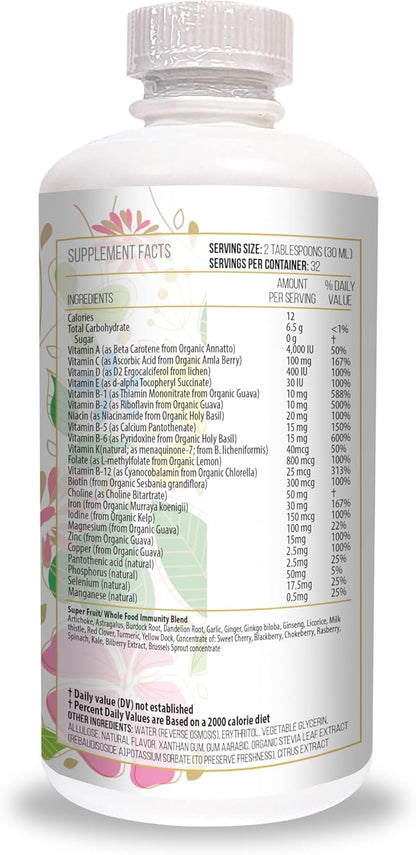 Actif Liver Mega Liquid Support - Complete Liver and Bile Maximum Strength Supplement, Non-GMO, Made in USA, 32oz