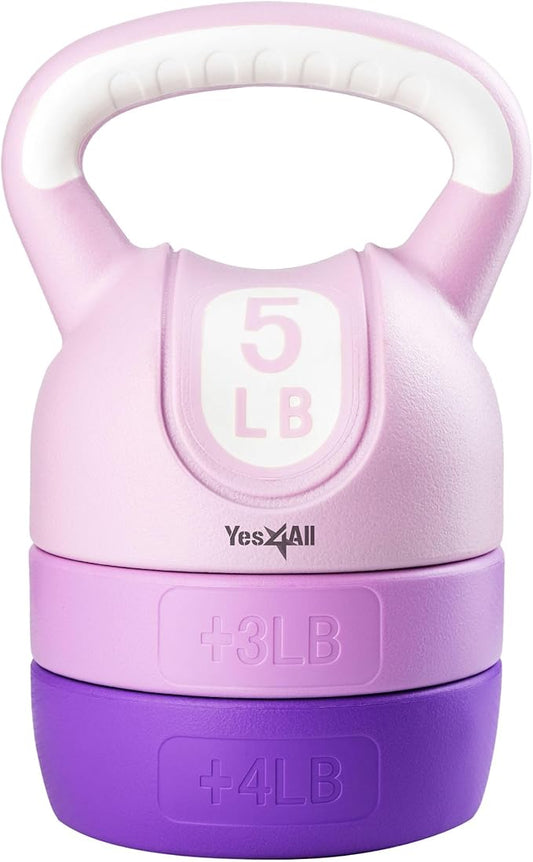 Yes4All Kettlebell Sets - Adjustable Kettlebell Set