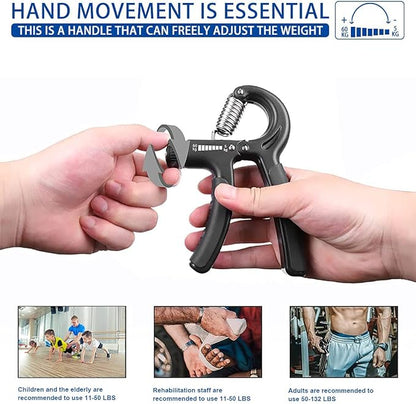 Grip Strength Trainer 2 Pack 11-132Lbs Non-Slip