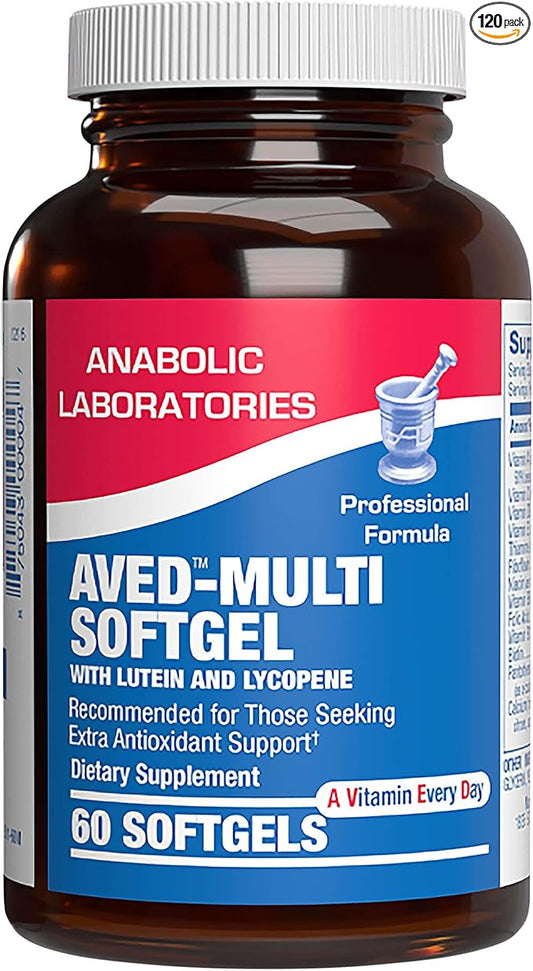 Anabolic Laboratories Daily Multivitamin for Men and Women - 120 Daily Multi Vitamin and Minerals Supplement Softgels for Daily Health