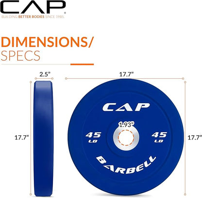 CAP Barbell Rubber Olympic Bumper Plate