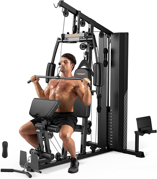 Home Gym with 154LBS Weight Stack